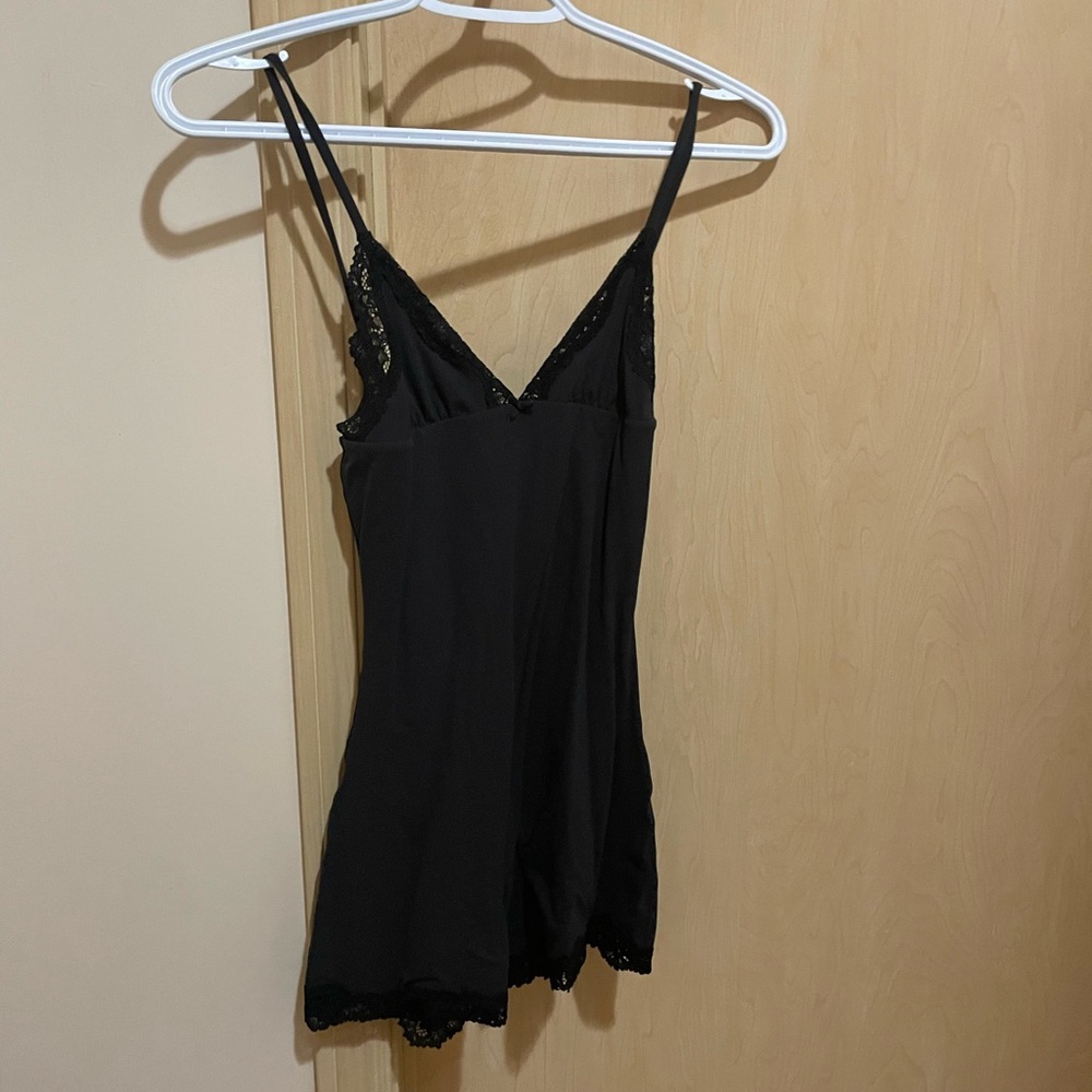 SKIMS Black Lace Trim Romper